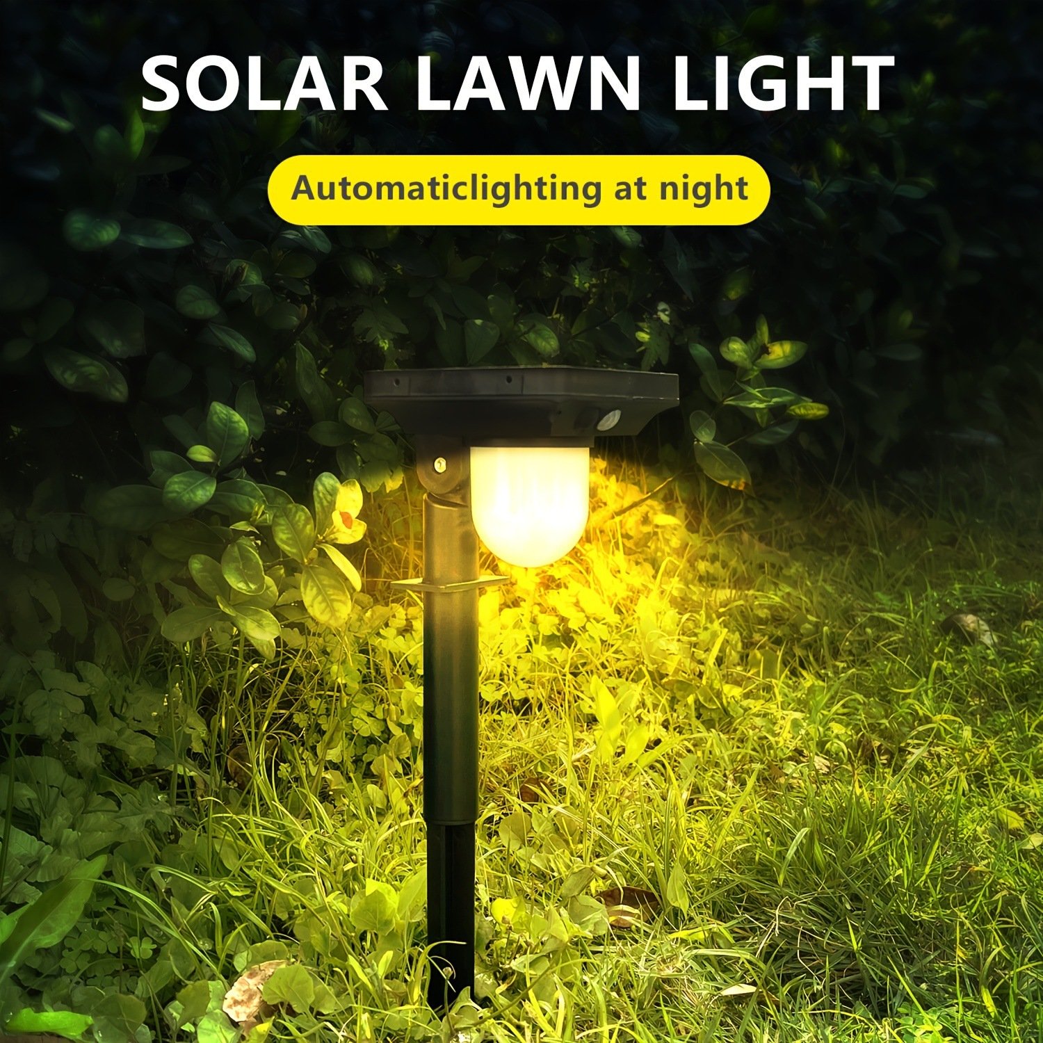 Lámpara solar exterior sensor movimiento luz cálida carcasa ABS+PC IP65