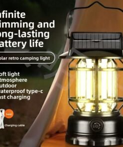 Alternative view of Lámpara solar retro portátil