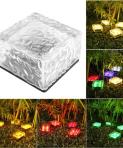 Bloque de luz solar multicolor para el jardín