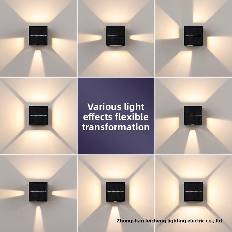 Lámpara solar personalizable IP65 COB LED 12-16h diseño imprimible para exteriores