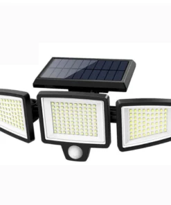 Aplique solar de pared con detector de movimiento y campo de visión extendido