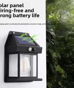 Alternative view of Lámpara solar exterior con detección por movimiento