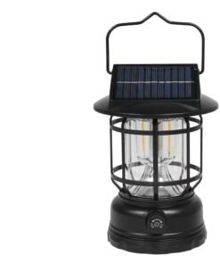 Lámpara solar retro portátil